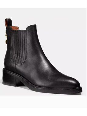 Coach Bowery Chelsea Booties Black - Size 9
